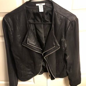 Black crop jacket